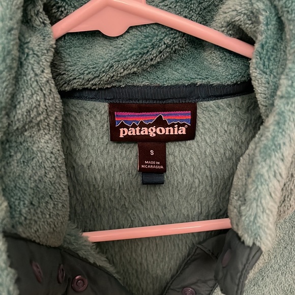 Patagonia Fleece Pullover Small Women's Re-Tool Snap Fleece Jacket   Turquoise. - Picture 3 of 4